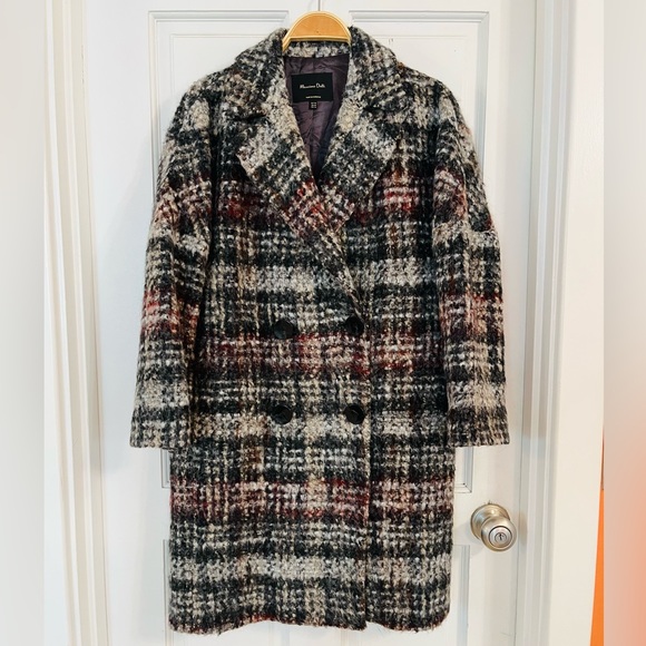 ✨MASSIMO DUTTI✨Ombré Check Coat - Picture 2 of 4